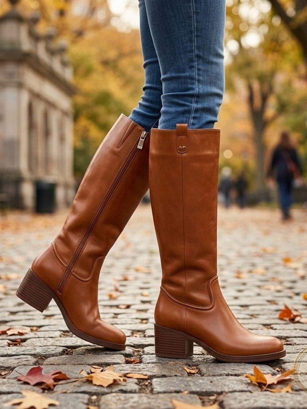 Marc Fisher Women's Kizzia Block Heel Dress Riding Boots Medium Brown NWT Sz 10 - Picture 6 of 8